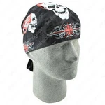 Red Grey Black Cross Skull Durag Headwrap Bandannna Biker Cap Free Shipping. Fixed Price $11.99.