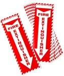 10 Pcs Fire Extinguisher Sign Stickers 4"X12" Inch Strong Weatherproof, Durable. Fixed Price $8.99.