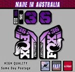 Fox Style Factory 36 - 2021 Fork Decals Stickers Purple Fade Black Laminated. Fixed Price $18.97.