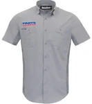 Throttle Threads Parts Unlimited Vented Mens Uniform Shirt Gray. Fixed Price $71.01.