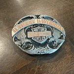 1991 Harley-davidson Double Eagle Belt Buckle Bar & Shield Pewter Usa Made Mint. Fixed Price $24.95.