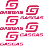 Factory Effex 5PK Gasgas Stickers 28-90700. Fixed Price $11.19.