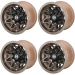 Atv/utv Wheels Set 12IN Moose 416X Bronze 4/110 4+3 Irs. Fixed Price $527.80.