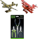 Fascinations Metal Earth Model Kit (fokker Triplane, B-24 Liberator & Tool Set). Fixed Price $42.95.
