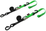 Powertye 1IN. Soft-tye Tie-downs With Secure Hooks Green Motorcycle Atv/utv. Fixed Price $27.06.