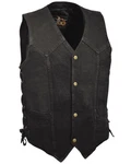Milwaukee Leather Men's Performance Classic Denim Vest - Big Black 7X. Fixed Price $55.90.