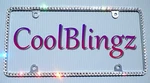 Made With Swarovski Crystals Bling License Plate Frame Thin 1 Row Rhinestone. Fixed Price $59.99.