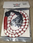 Dream Apparel 36" Motorcycle Get Back Whip Biker Black & White. Fixed Price $25.00.