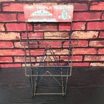 Triple Test Vintage Metal Blade Display Rack Wire Store Counter Advertising Sign. Fixed Price $110.88.