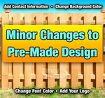 Minor Changes Advertising Vinyl Banner Flag Sign Usa Many Sizes Available. Fixed Price $300.00.