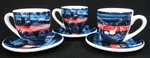 Porsche Design (unused) Ltd. Edition Martini Racing Espresso Cup & Saucer Set. Fixed Price $110.00.