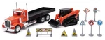 New Ray SS-34023A Peterbilt 379 Flatbed Truck Roadwork Playset 1:32 Scale. Fixed Price $46.77.