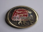 Snap-on Tools Belt Buckle SSX-1410 Solid Brass Charging New Horizons Usa. Fixed Price $50.00.