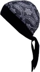 Schampa Z-wraps Stretch Headwrap Paisley Black BNDNA003-1001. Fixed Price $20.89.