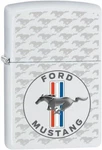 Mustang White Matte Tri-bar Logo Zippo Lighter * Rare Style Free Shipping. Fixed Price $99.00.