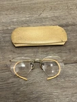 Vintage American Optics 1/10 12K Gf Gold Filled Semi Rimless Glasses And Case. Fixed Price $99.95.