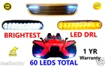 Fit For Polaris Slingshot White Fog Dual Led Drl Light + Amber Turn Signal. Fixed Price $39.73.