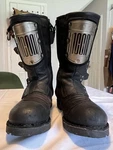 Icon 1000 Elsinore Hp Motorcycle Boots Black Leather. Men's Us Size 8.5 Eu 42. Fixed Price $120.00.
