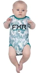 Fxr Podium 23 Infant Short Sleeve Onesie Cream/teal. Fixed Price $35.21.
