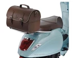Oe Vespa Gts Px Primavera Leather Rear Saddlebag Brown 70TH Anniversary 1B003667. Fixed Price $533.03.
