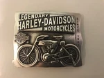 Harley-davidson Men's "legendary Motorcycles" Belt Buckle Silver Plaiting.. Fixed Price $49.89.