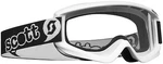Scott Agent Goggles White Pee Wee Ages 3-6 Youth Kids Childs Dirt Bike Atv Mx. Fixed Price $23.99.