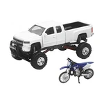 New Ray Toys SS-54416 1:32 Scale White Chevy Truck & YZ125 Dirt Bike Set. Fixed Price $39.42.