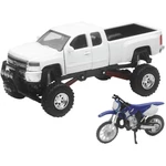 New Ray Toys 1:32 Chevy 4X4 With Yamaha YZ125 SS-54416. Fixed Price $29.86.