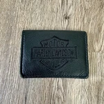 Harley Davidson Men's Embossed Bar & Shield Logo Leather Bifold Wallet Black. Fixed Price $20.00.