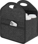 6 Cup Drink Carrier With Handle, Portable Felt Reusable Holder For Hot & Col. Fixed Price $26.62.