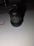 Harley-davidson Bar & Shield Logo Blue Stripe Metal Ride Bell, Black. Fixed Price $19.99.