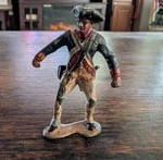 American Revolution Continental Army Soldier Pewter Figure 2 Inches. Fixed Price $11.00.