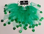 2 St. Patrick Day Pony Tail Hair Holders Green Shimmer Shamrocks Ireland New. Fixed Price $8.99.