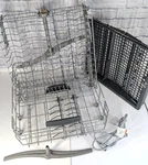 *read* Lot 5 Bosch Dishwasher Rust Free Upper Lower Racks Spray Arm Cord Parts. Fixed Price $306.85.