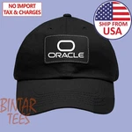 Oracle Team Racing Black Dad Hat With Leather Patch. Fixed Price $24.96.
