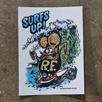 Rat Fink Surfs Up Decal Vtg Hot Rod Drag Racing Ed Roth Sticker Woody Surfing. Fixed Price $9.99.