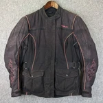 Tourmaster Motive Motorcycle Jacket - Women's Medium Black Pink Armor Pads Liner. Fixed Price $19.97.