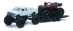 New-ray Toy Replica 4X4 Lifted Pickup Truck With Polaris Sportsman XP1000 Atv. Fixed Price $33.24.