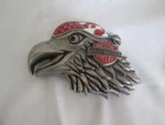 Rare Harley Davidson Eagle Bandana Belt Buckle W/stars & Stripes Bar Shield. Fixed Price $34.99.