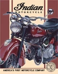Indian Motorcycle Co. 1948 Chief Tin Metal Sign Man Cave Garage Decor 12.5 X 16. Fixed Price $15.00.