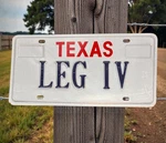 Txs Big Red Vanity License Plate " Legs Four Legislative District 4. Fixed Price $24.99.