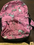 Eddie Bauer Kids Backpack Bag Pink Fox Lightweight Preschool Children. Fixed Price $9.99.