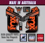 Fox Rhythm 34 Style Fork Decals Stickers Orange Fade /grey /black Laminated Kit. Fixed Price $18.54.