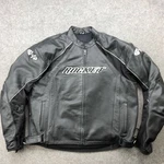 Joe Rocket Leather Motorcycle Jacket Mens 48 Black Perforated Racing Armor. Fixed Price $47.39.