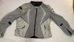 Joe Rocket Large Cleo Elite Women's Textile Jacket Silver Motorcycle Padded. Fixed Price $29.99.