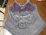 Lethal Threat Women's Shirt V-twin Skull Lace Up Tank Top. Fixed Price $32.99.