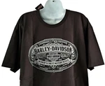 Harley Davidson Ss Shirt Dark Gray Belt Buckle Legendary Twin CHEST44IN Mens. Fixed Price $19.78.