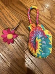 American Girl Doll Julie Tye Dye Tote Bag Flower Hair Band. Fixed Price $17.00.