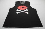 Beautiful Disaster Women's Plus Lethal Lips Slashback Tank EH6 Black Size 3X. Fixed Price $29.99.