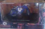 Small Scale 1908 Indian Twin Racer Made By New-ray Blue Very Detailed Replica. Fixed Price $22.95.